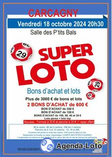 Photo du loto loto bons d achat et lots