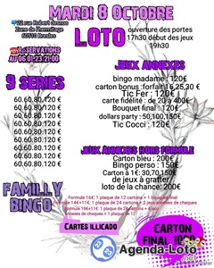 Photo du loto Loto bresles familly bingo