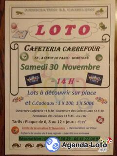 Photo du loto LOTO Cafétéria Carrefour - Comité Restreint