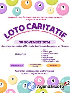 Photo du loto Loto caritatif : Pour Camille