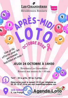 Photo du loto Loto caritatif pour Octobre Rose