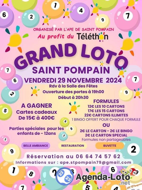 Loto cartes cadeaux