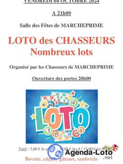 Photo du loto Loto des Chasseurs de Marcheprime