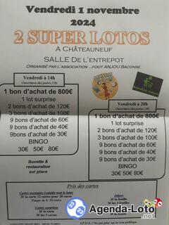 Photo du loto Loto a chateauneuf salle entrepot animation ciriane