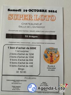 Photo du loto Loto a chateauneuf salle entrepot animation ciriane ou.ludo