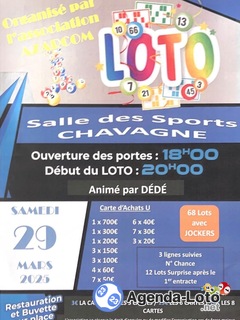 Photo du loto Loto Chavagne