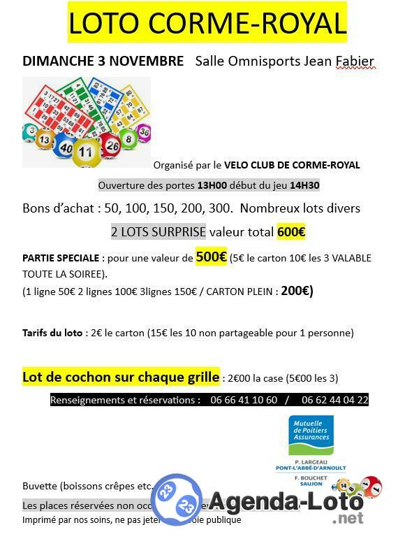 Loto chez les cormillions