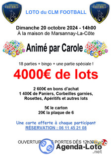 Photo du loto Loto clm football