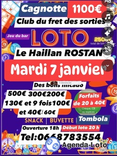 Photo du loto Loto club des sorties forfait20e sous réserve