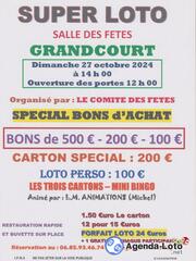 Photo du loto Loto comité des fêtes de Grandcourt