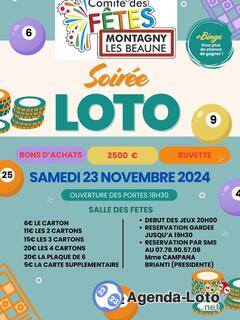 Photo du loto Loto comité des fêtes de Montagny les beaune