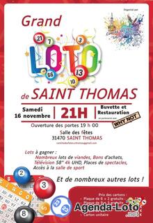 Photo du loto Loto Comité des fêtes de Saint-Thomas