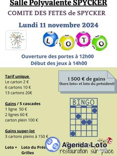 Photo du loto Loto Comité fêtes de Spycker