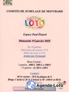 Photo du loto Loto des comités de jumelage de Montbard