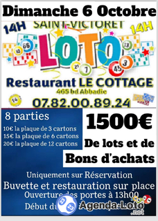 Photo du loto Loto d octobre