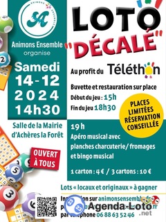 Photo du loto Loto Décalé au profit du Téléthon