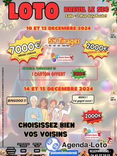 Photo du loto Loto de decembre