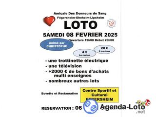 Photo du loto Loto des donneurs de sang anime par christophe