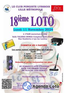 Photo du loto Loto du 11 novembre du CP LYS