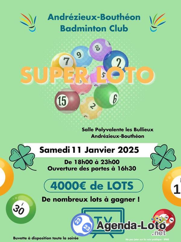 Loto du badminton ABBC 42