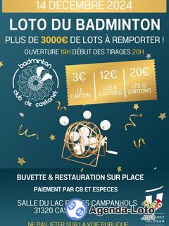 Photo du loto Loto du badminton club de Castanet Tolosan