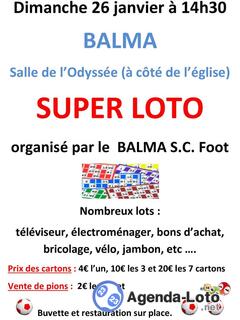 Photo du loto LOTO du Balma SC (football)