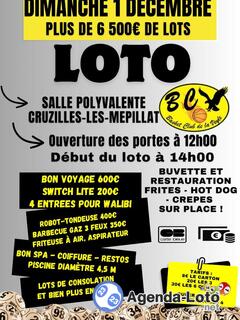 Photo du loto Loto du Basket Club de la Veyle