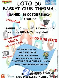 Photo du loto Loto du Basket Club Thermal