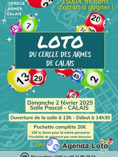 Photo du loto Loto du Cercle des Armes de Calais