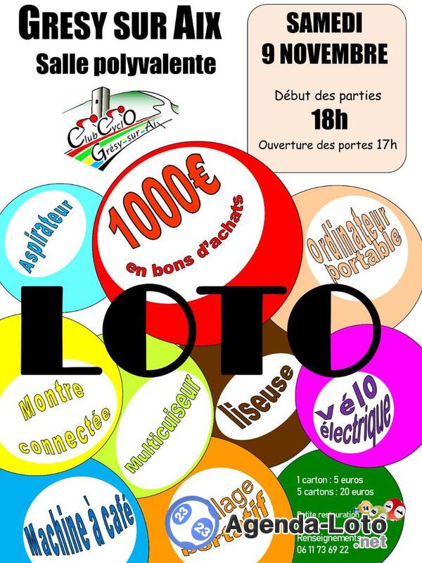 Loto du club cyclo de gresy