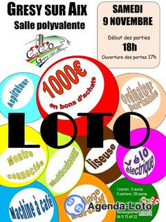 Photo du loto Loto du club cyclo de gresy