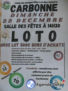 Photo du loto Loto du Club du Temps Libre et des Loisirs