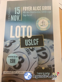 Photo du loto Loto du club de foot lège cap ferret