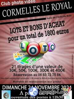 Photo du loto Loto du Club photo vidéo de Cormelles le Royal