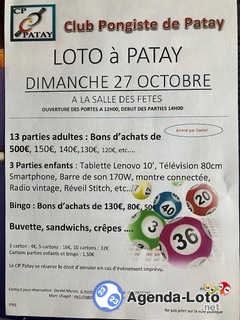 Photo du loto Loto du Club Pongiste de Patay