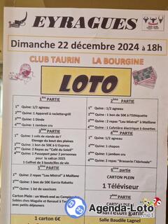 Photo du loto Loto du Club Taurin La Bourgine