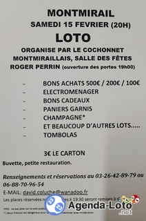 Photo du loto Loto du cochonnet montmiraillais