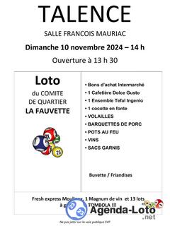 Photo du loto Loto du comité la Fauvette