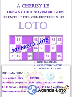 Photo du loto Loto du Comité des Fêtes