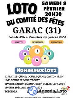 Photo du loto Loto du comité des fêtes