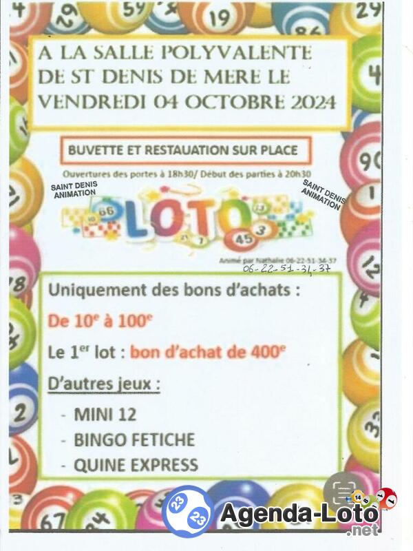 LOTO du Comité des fêtes