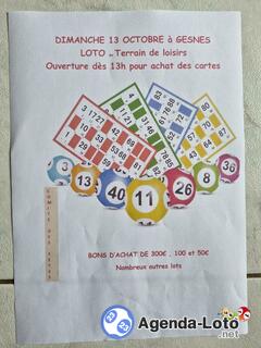 Photo du loto Loto du comité des fêtes de Gesnes