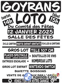 Photo du loto Loto du comité des fêtes de Goyrans