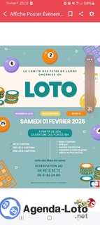 Photo du loto Loto du Comité des Fêtes de LAONS