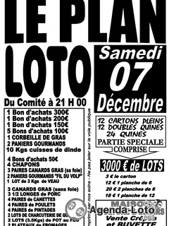 Photo du loto Loto du Comité des fêtes de Le PLAN