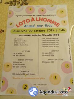 Photo du loto LOTO du comité des fêtes de Lhomme ani par ERIC