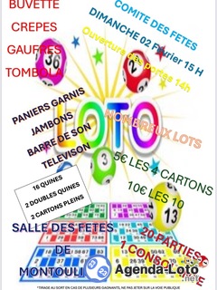 Photo du loto Loto du comité des fêtes de Montouliers