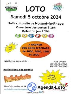 Photo du loto Loto du Comité des Fêtes de Nogent le Phaye