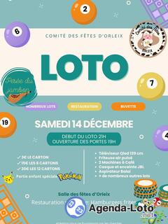 Photo du loto Loto du comité des fêtes d'Orleix