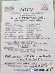 Photo du loto Loto du comite des fetes de pouan les vallees